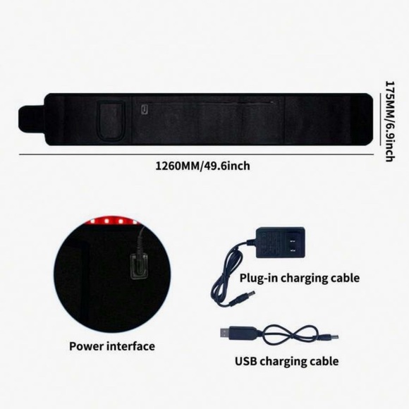 Infrared red light therapy waist belt - Picture 2 of 6